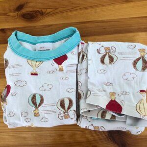 Hanna Andersson Kids Pajamas Peanuts Snoopy Hot Air Balloons Size 120 6-7